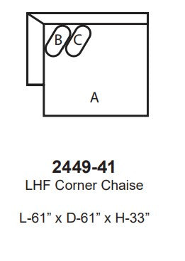 Chelsea Left Hand Front Corner Chaise