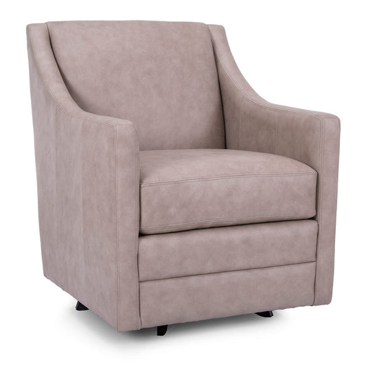 Gray swivel chair on a white background