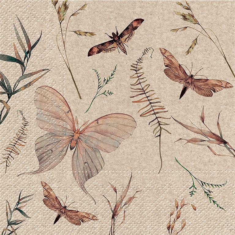 Moths Recycled Paper Napkins