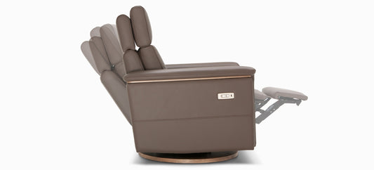 Jasmine Swivel Rocking Leather Recliner