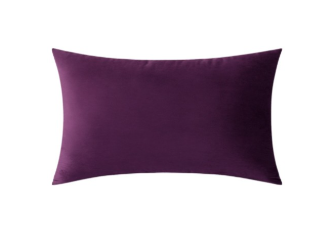 Dark Purple Velvet Pillow - 12"x20"