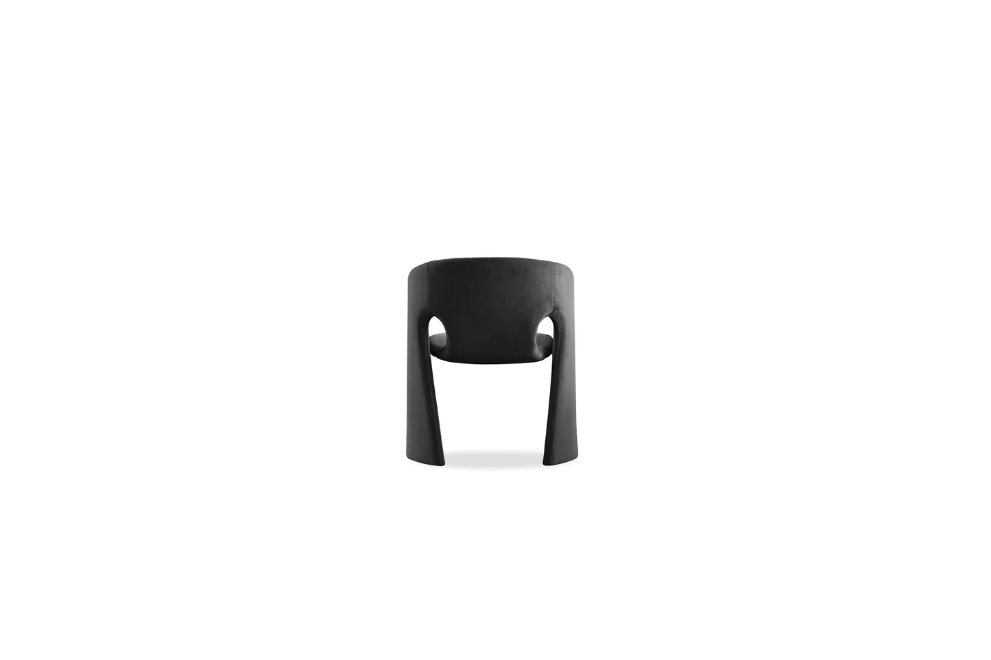 Black chair on a white background