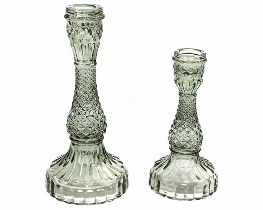 Large Glass Candle Holder