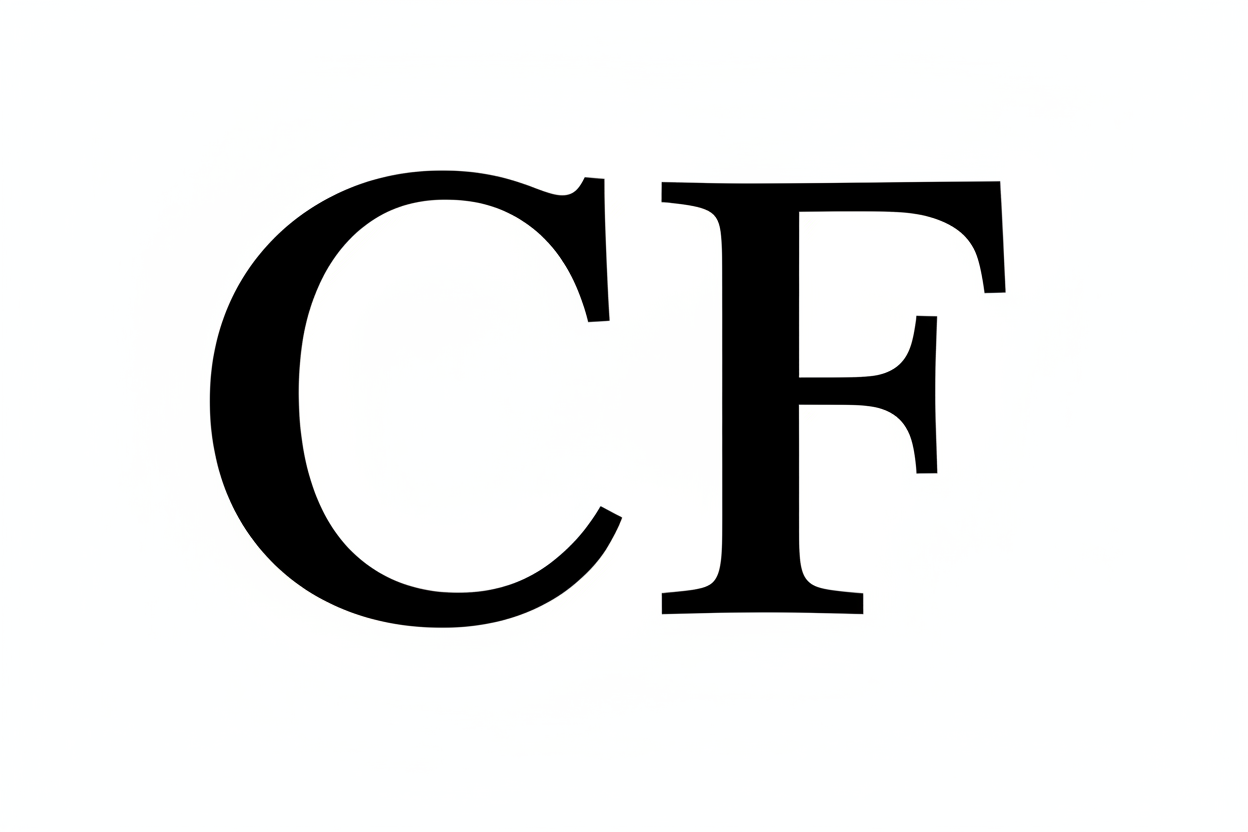 REALLY BIG CF in times new roman