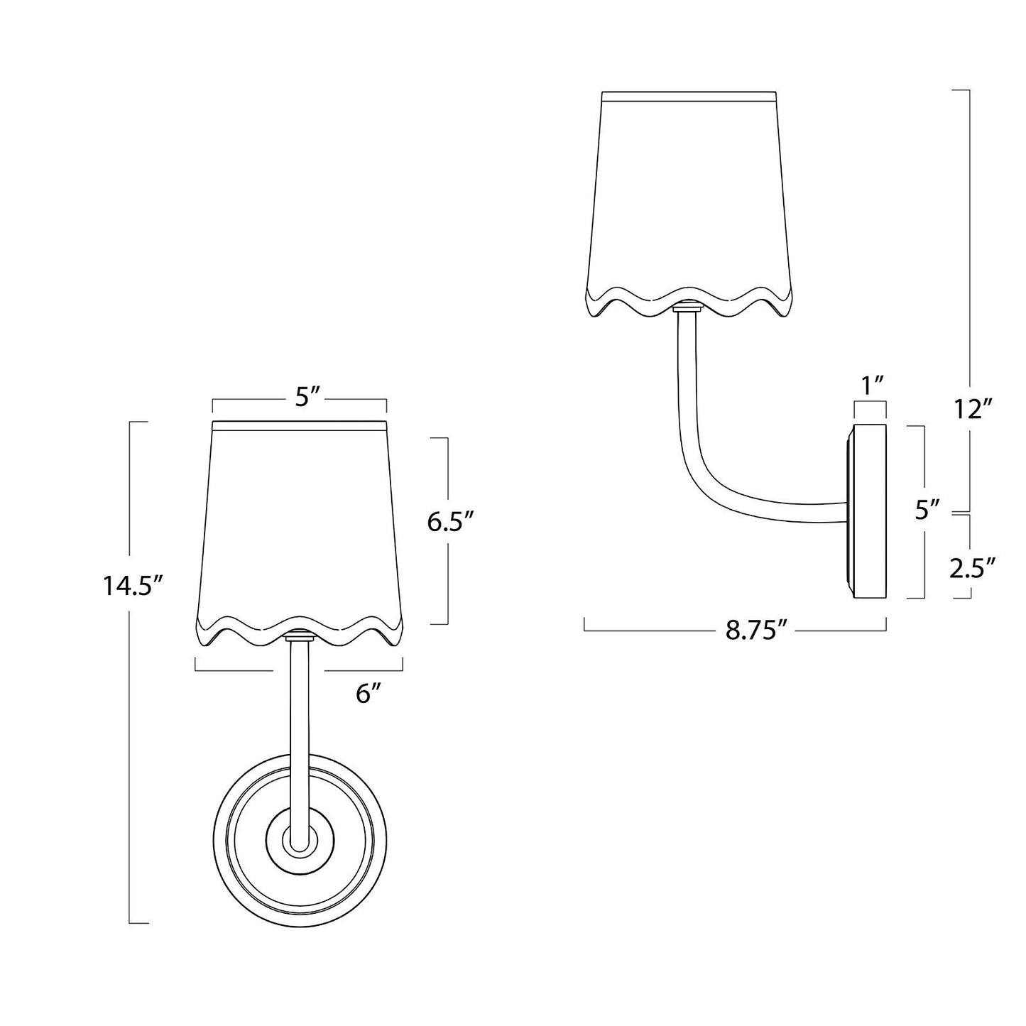 Victoria Wavy Sconce