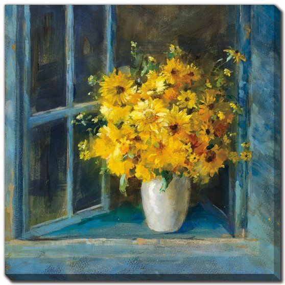 Yellow Bouquet on a Windowsill