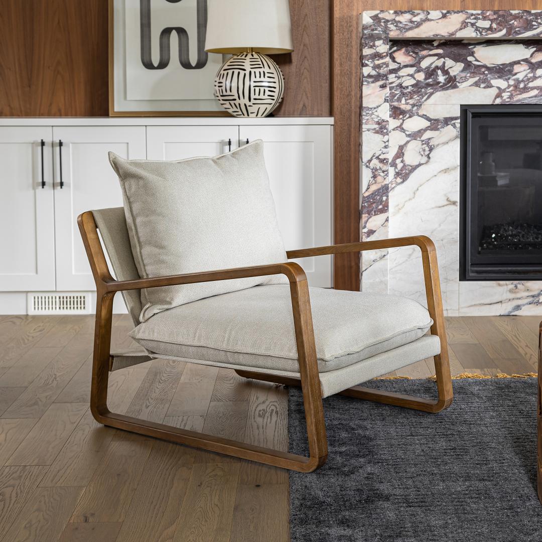 Veronica Sling Chair - Cream