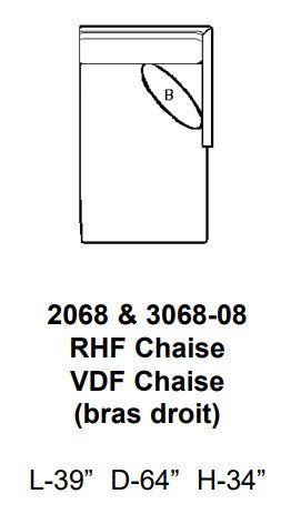 June Right Hand Front Chaise