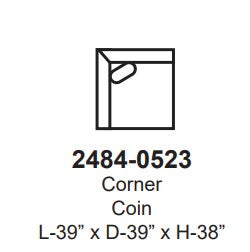Product icon with dimensions L-39" x D-39" x H-38" and code 2484-0523 on a white background.