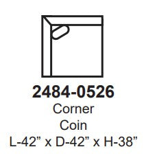 Mia Corner - 26" Seat Depth