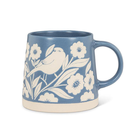Mug with Bird and Flowers