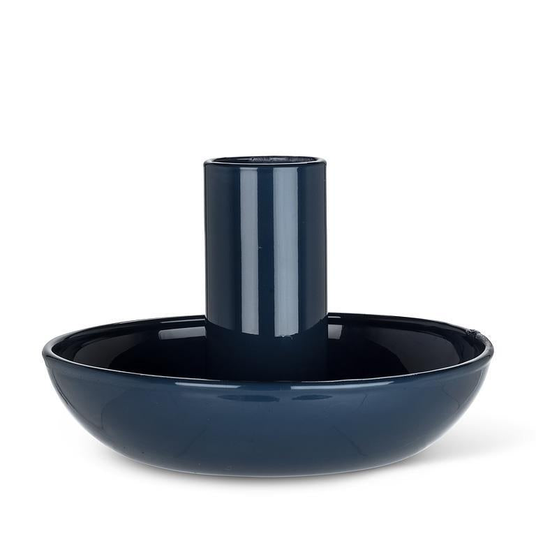 Coloured Glass Candle Holder