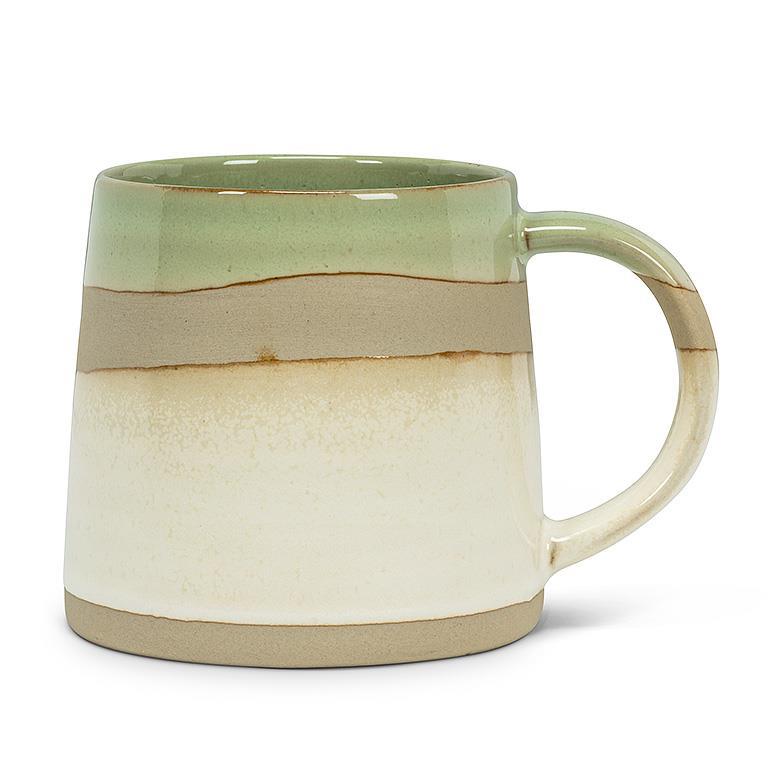 Green Striped Mug