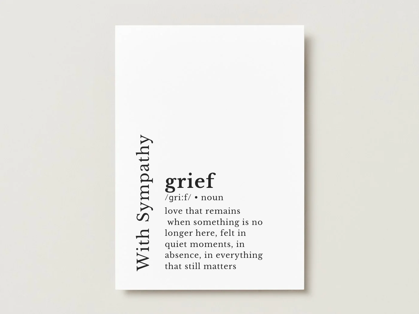 Sympathy Card | Loose Leaf Tea