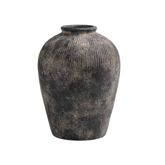 Black Terracotta Vase