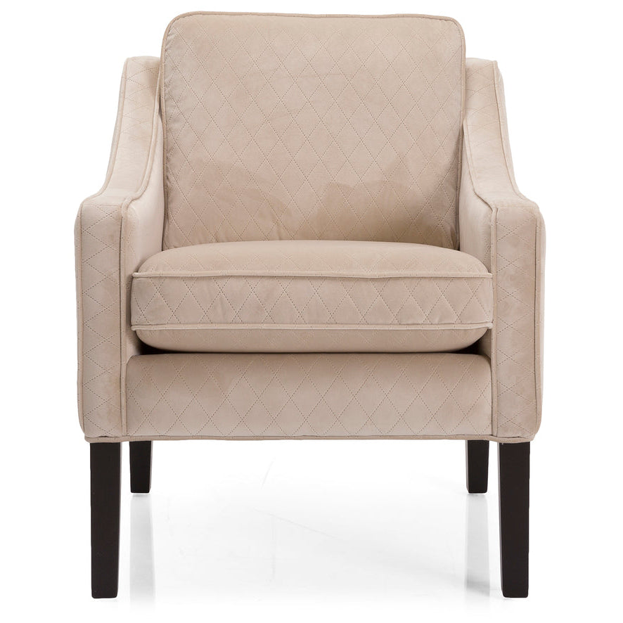 Beige armchair on a white background