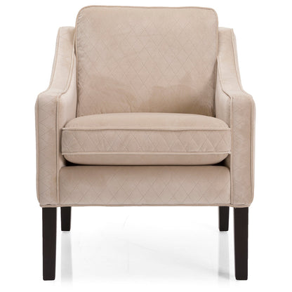 Beige armchair on a white background