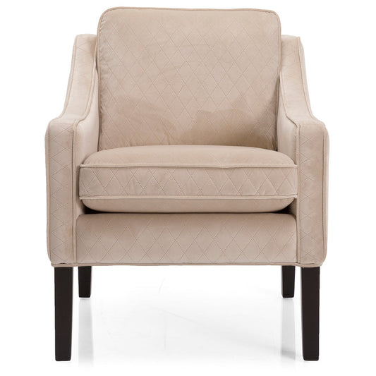 Beige armchair on a white background
