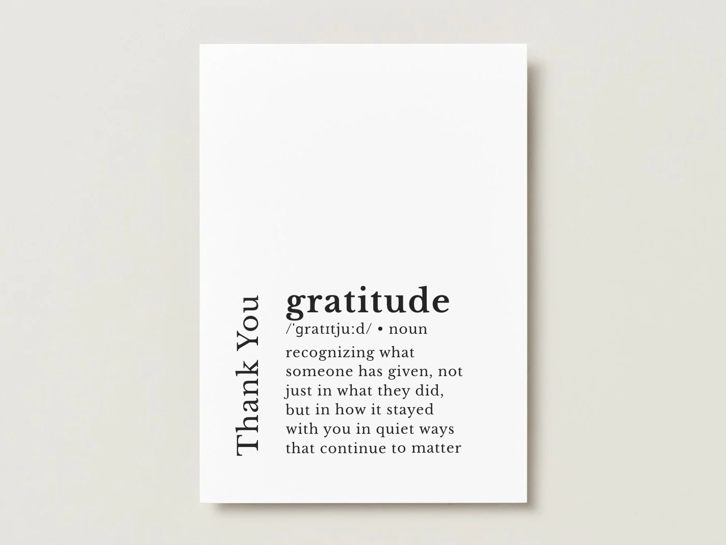 Thank You Card | Loose Leaf Tea