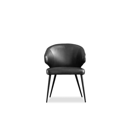 Black chair on a white background