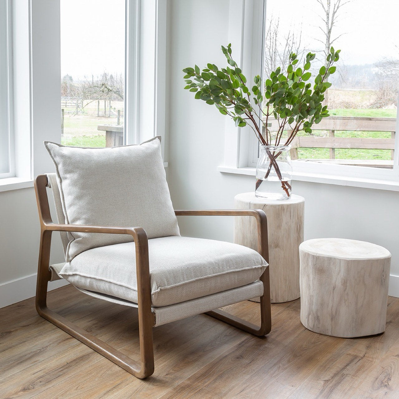 Veronica Sling Chair - Cream