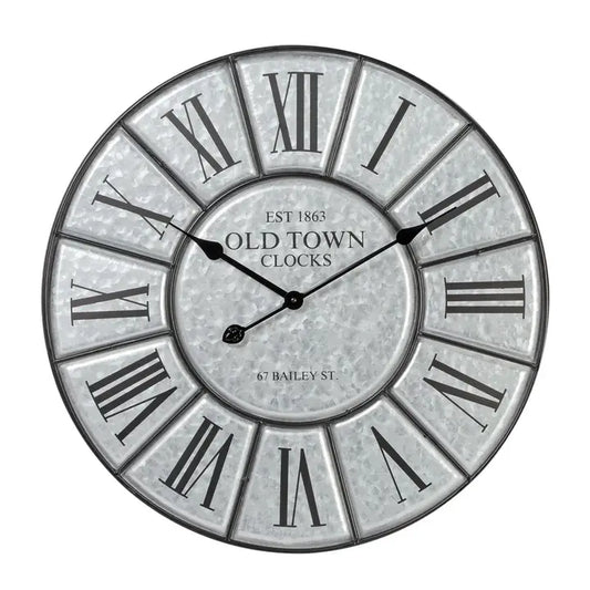 Galvanized Wall Clock