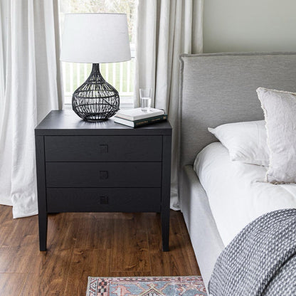 Hara 3 Drawer Dresser - Black