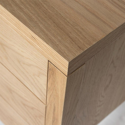 Close-up of a wooden surface with a visible grain pattern