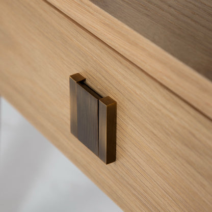 Hara 1 Drawer Accent Table - Natural Oak