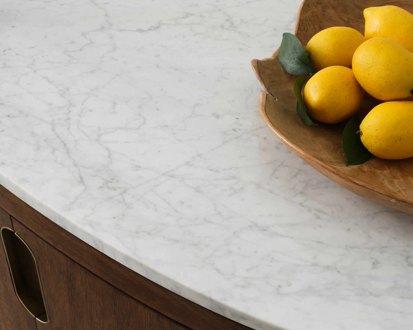 Ellen Bar Cabinet with Marble Top