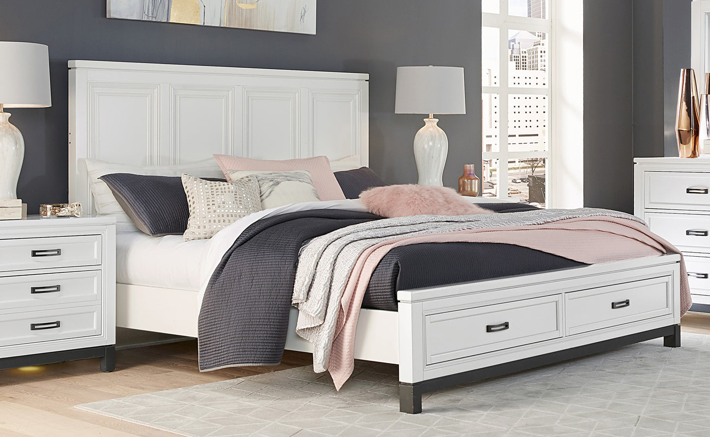 Gwen Panel Bed With Storage
