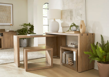 Jennifer Nesting Console Table with Two Stools