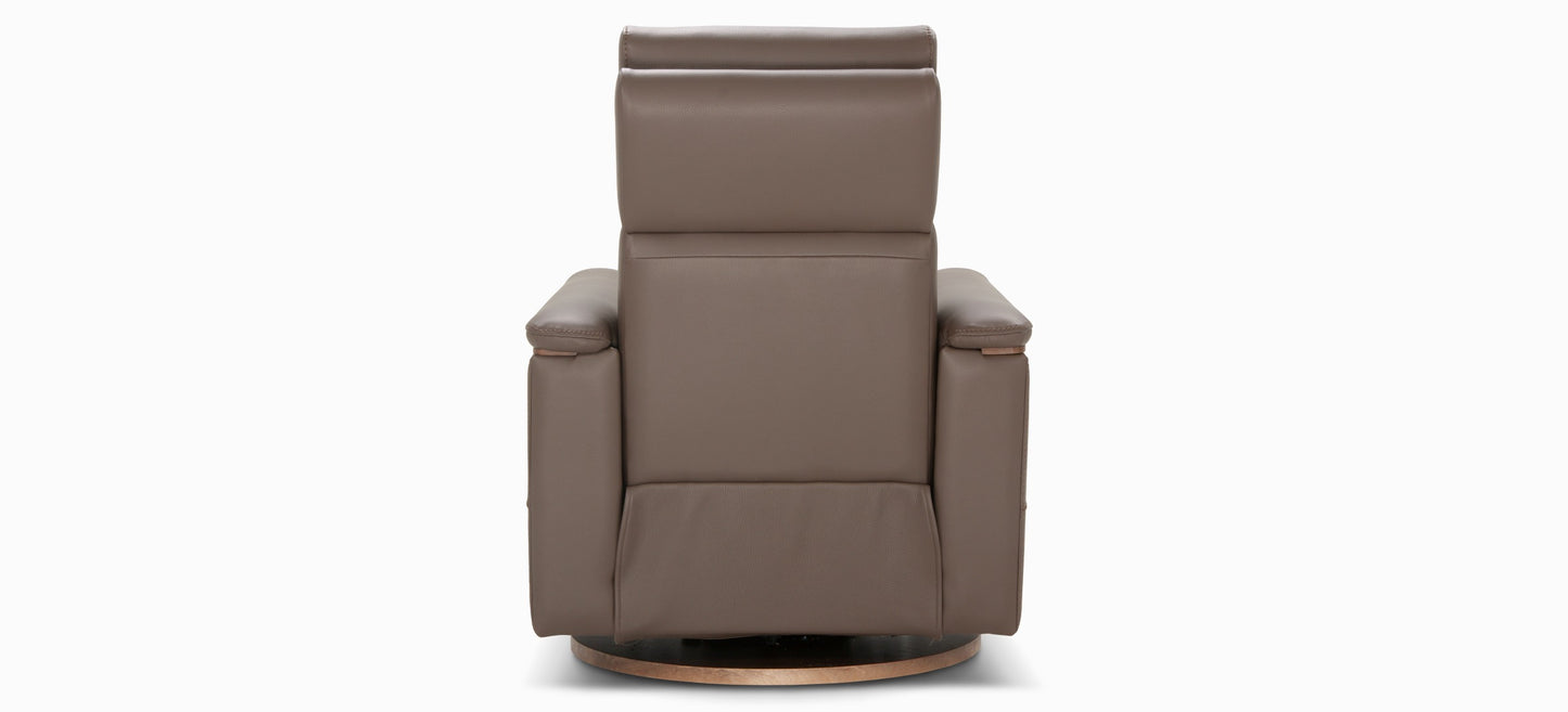 Jasmine Swivel Rocking Leather Recliner