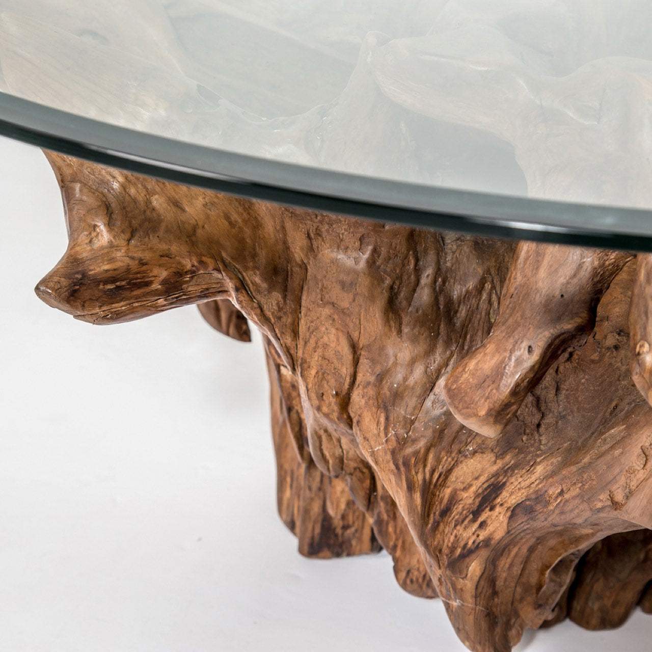 Vera Large Teak Coffee Table with Glass