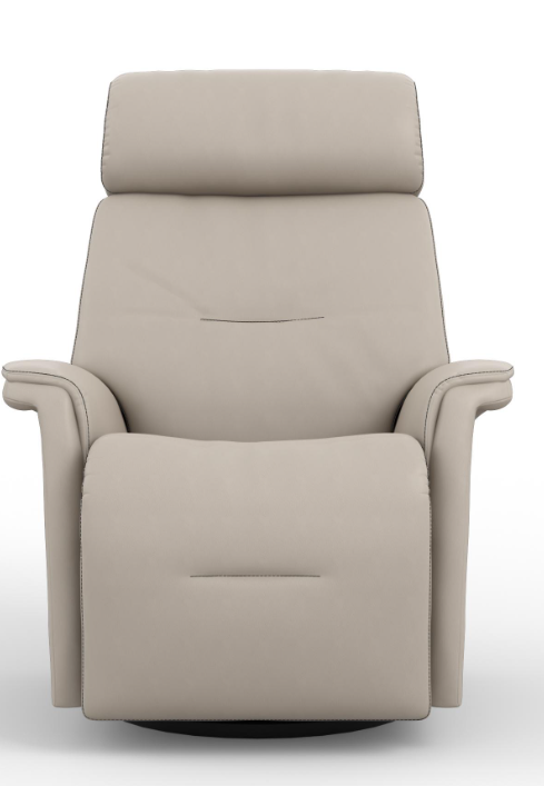 Beige recliner chair on a white background