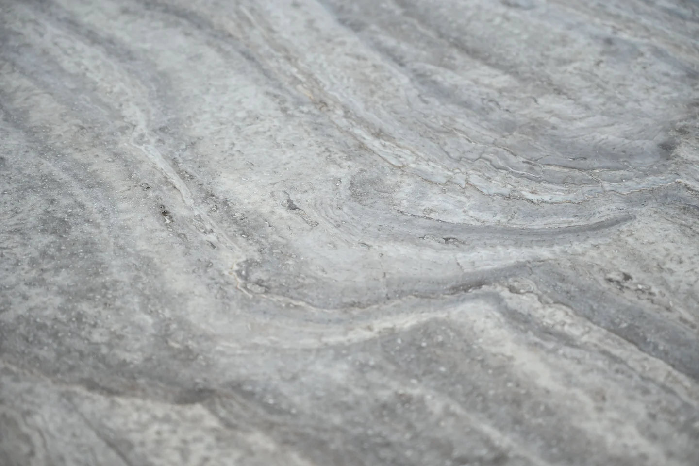 Close-up of gray marble with veining