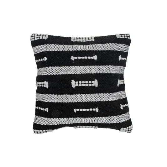 Staple Print Tufted Cotton Pillow