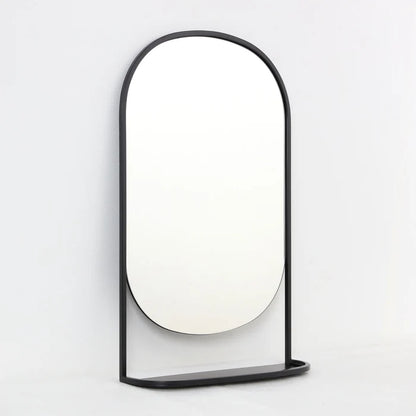 Black Shelf Mirror