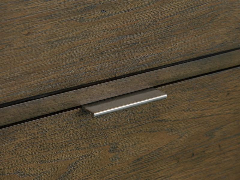 Maya Two Drawer Glass Top End Table