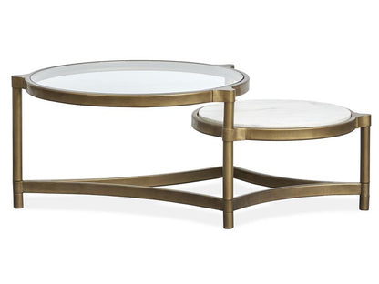 Astrid Marble and Glass Coffee Table