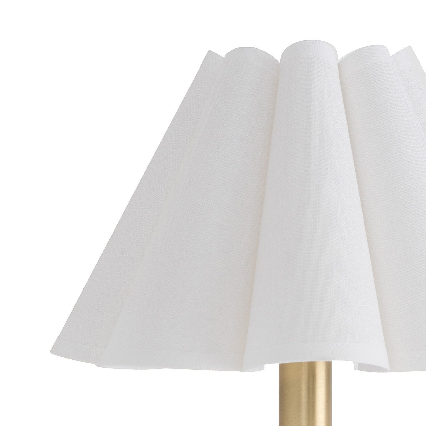 White lampshade on a white background
