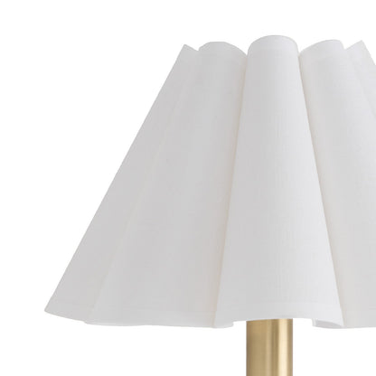 White lampshade on a white background