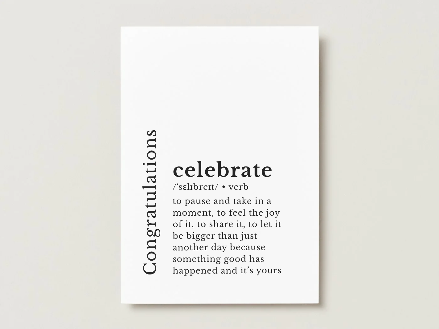 Congratulations Card | Loose Leaf Tea