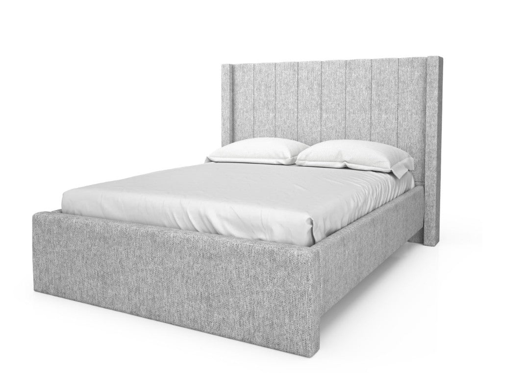 Louise Queen Winged Headboard Bed