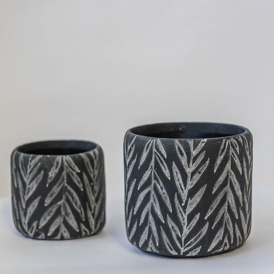 Cement Flower Pot Set