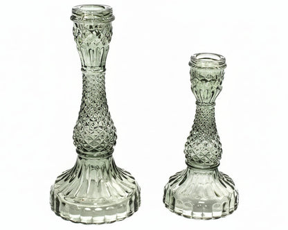 Large Glass Candle Holder