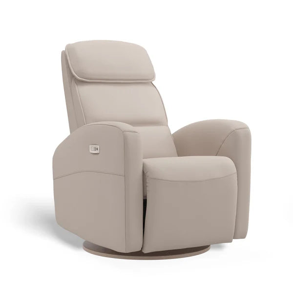 Beige recliner chair on a white background