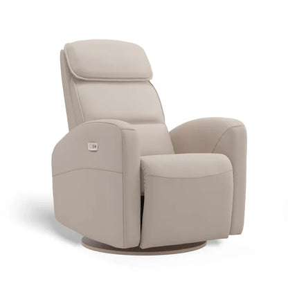 Beige recliner chair on a white background