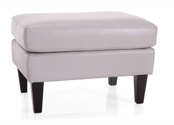 Clara Leather Ottoman