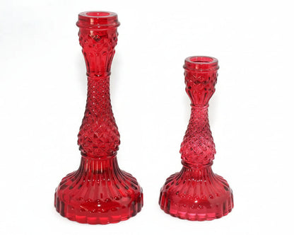 Large Glass Candle Holder